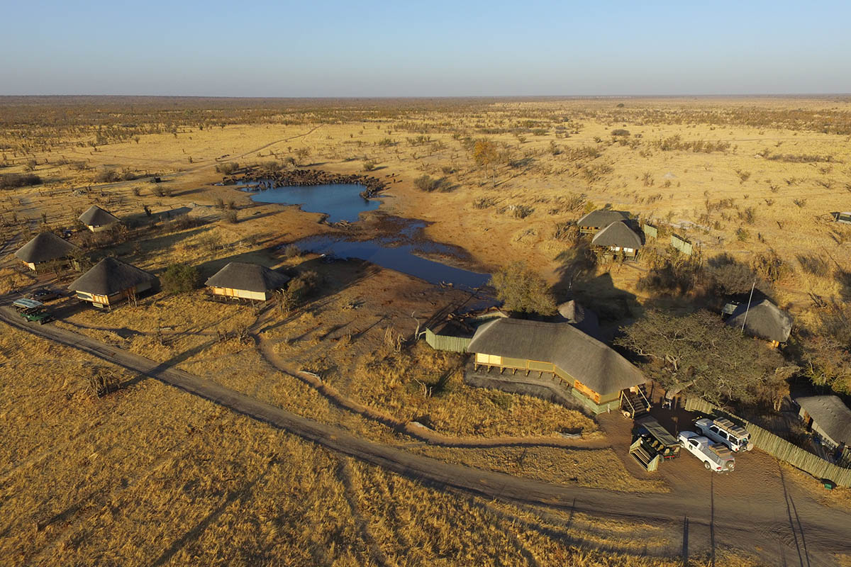 nehimba lodge imvelo-hwange-national-park-lodges-zimbabwe-accommodation-aerial-photograph